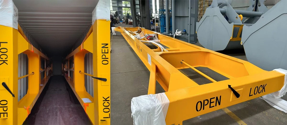 semi-automatic fixed type container spreader semi-automatic fixed type container spreader